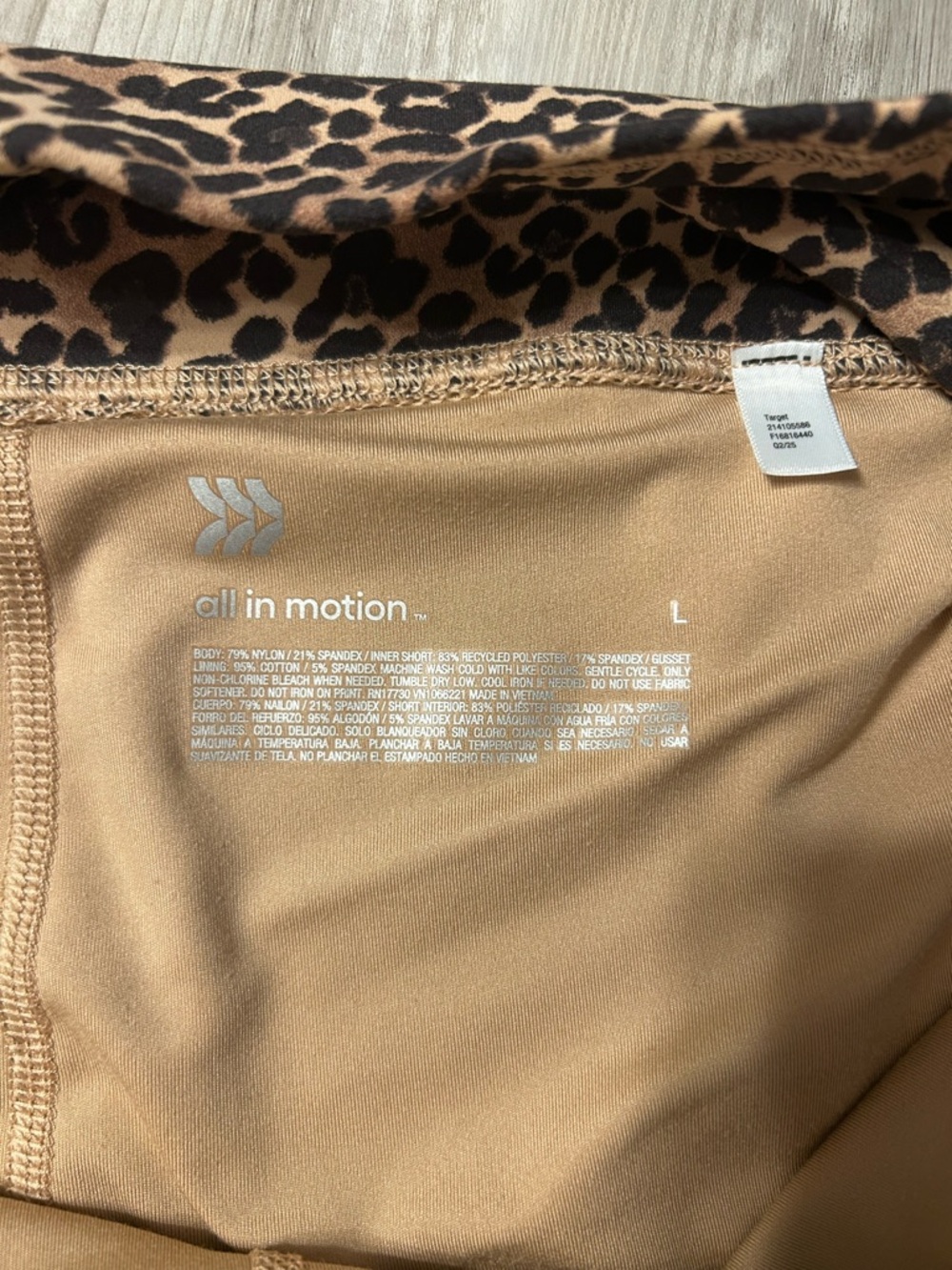 All in Motion leopard sports bra and tennis skirt size large - Picture 4 of 8